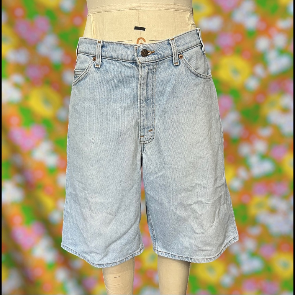 Mens Levi’s orange tab 560 loose fit denim shorts 34"